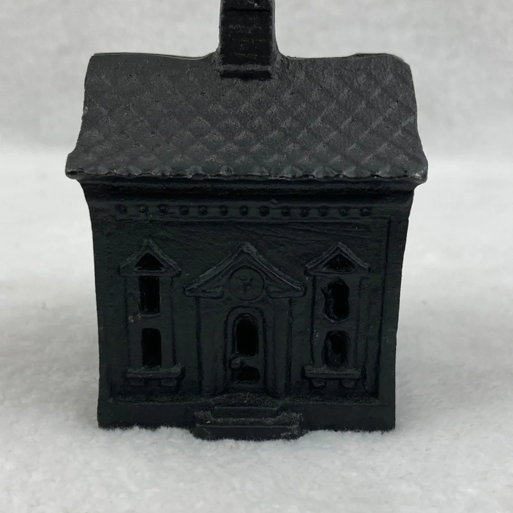 Heavy Black Cast Iron House Stamp Dispenser 3”